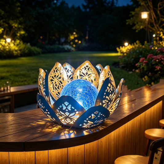 LOTUSGLOW – Solar Lotus Table Lamp