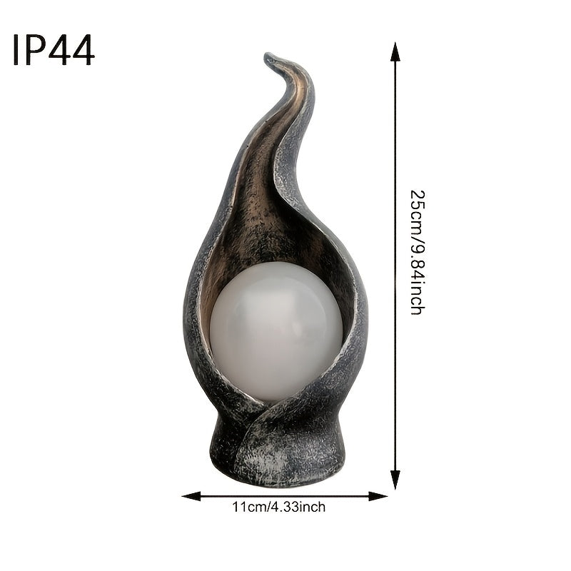 FLAMESTATUE – Solar Flame Garden Lamp