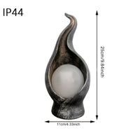 FLAMESTATUE – Solar Flame Garden Lamp
