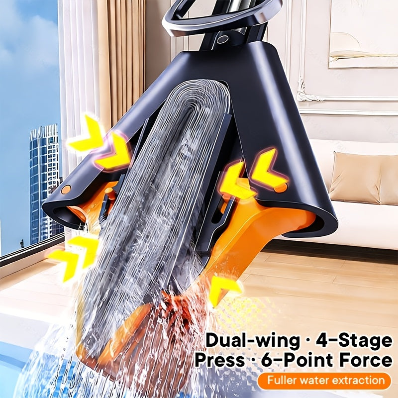 FLOWMOP - High-absorbency sponge squeeze mop for fast and effortless floor cleaning