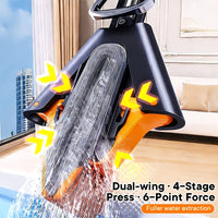 FLOWMOP - High-absorbency sponge squeeze mop for fast and effortless floor cleaning