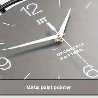 QUIETNORD - Silent Scandinavian wall clock with minimalist iron frame design