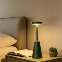 GLOWCONE – Touch Dimmable Metal Table Lamp for Modern Interiors