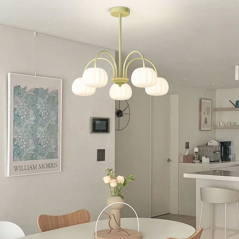 AUTUMNARBOR – Branch Chandelier with Playful Pumpkin Glow