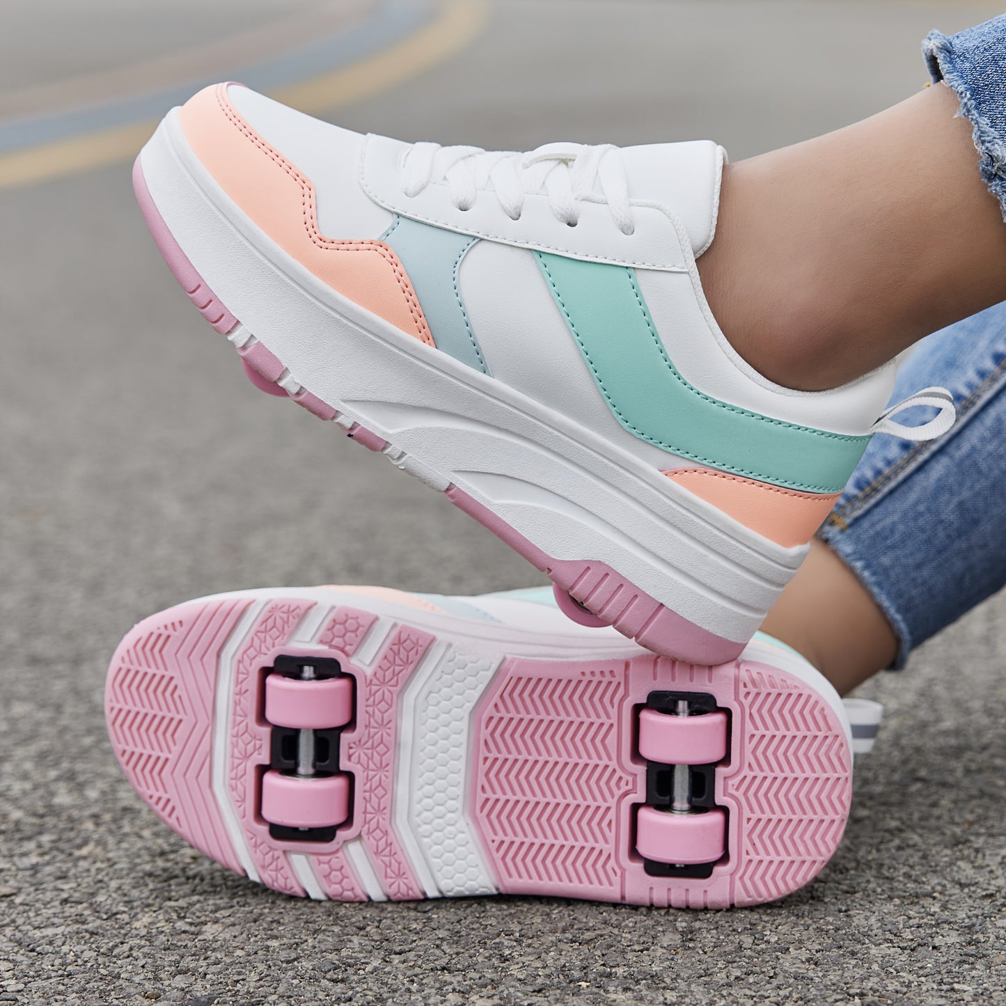 SKATEVIBE – Patchwork Outdoor Walking Sneakers