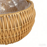 RATTANLUX – Boho Basket Planter Set for Indoor Greenery Styling