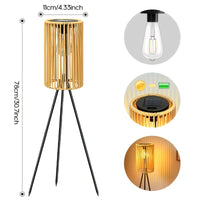 RATTANORA – Handwoven Solar Floor Lamp
