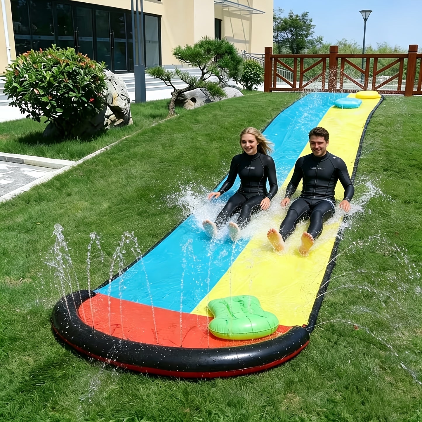 HYDROSLIDE – Inflatable Surfing Lawn Slide for Cooling Summer Play