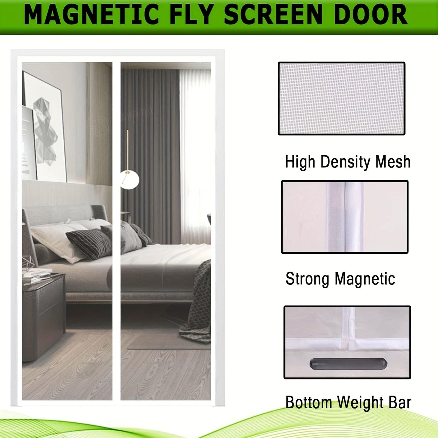 MOSQUILOCK – Magnetic Screen Door Curtain