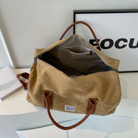 DUFFELLIVA – Washed Vintage Weekender Bag with Multi-Purpose Storage