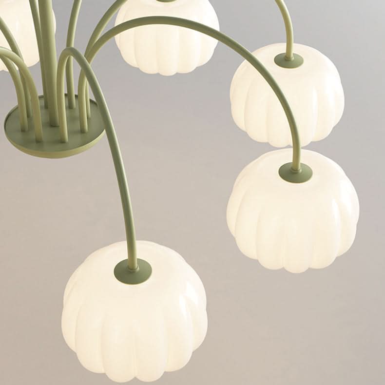 AUTUMNARBOR – Branch Chandelier with Playful Pumpkin Glow