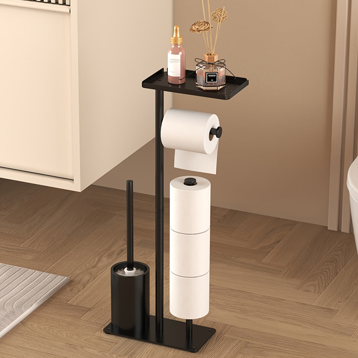 ROLLVEX – Freestanding Tissue Holder with Convenient Storage Space