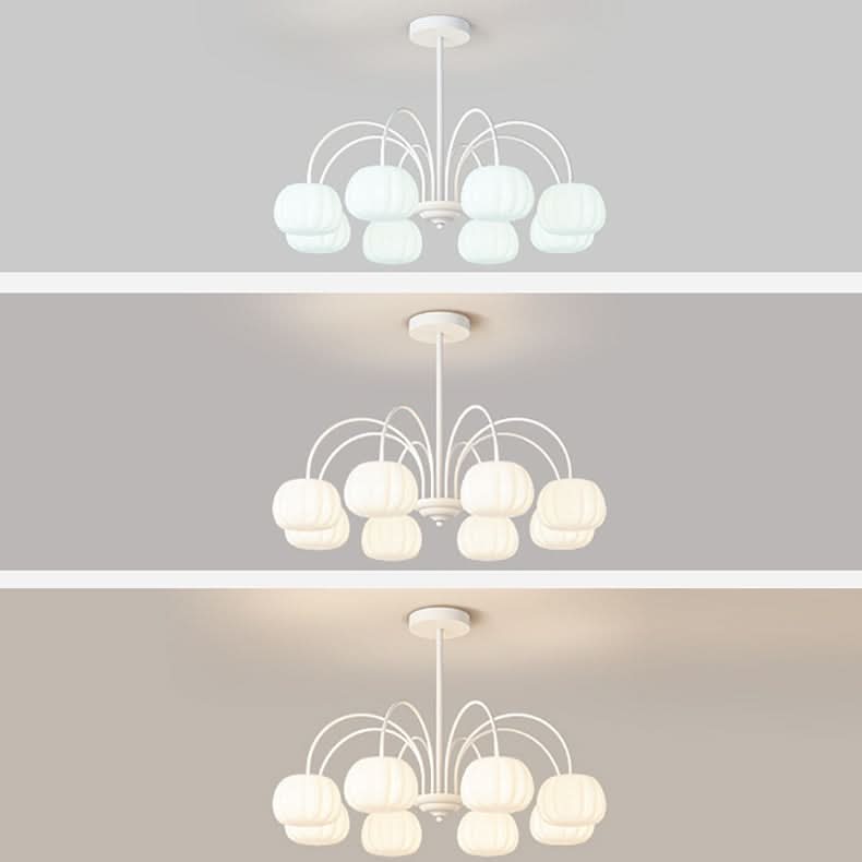AUTUMNARBOR – Branch Chandelier with Playful Pumpkin Glow