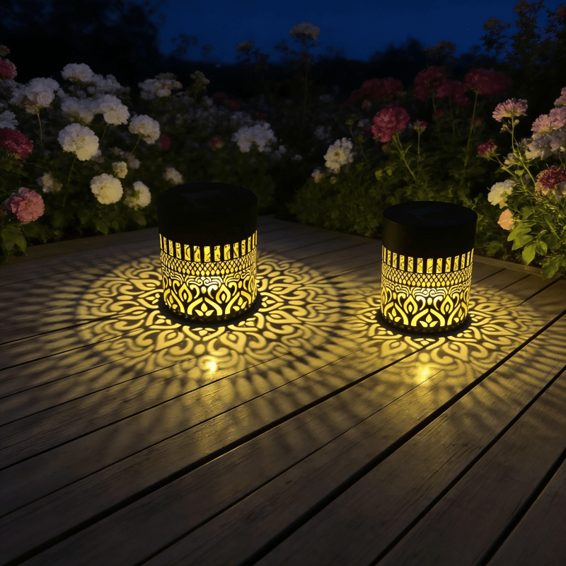 MANDALUX – Solar Projection Lamp for Elegant Outdoor Ambience