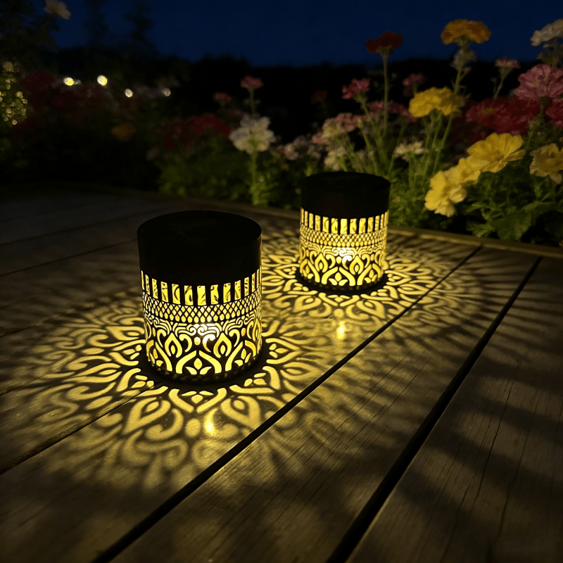 MANDALUX – Solar Projection Lamp for Elegant Outdoor Ambience