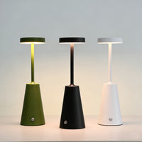 GLOWCONE – Touch Dimmable Metal Table Lamp for Modern Interiors