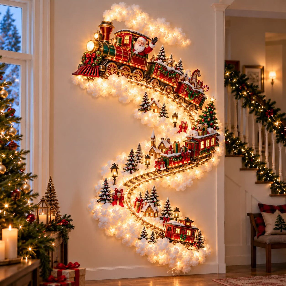 MERRYTRACE – Weihnachts-Wandleuchte für verspielte Weihnachtsdekoration