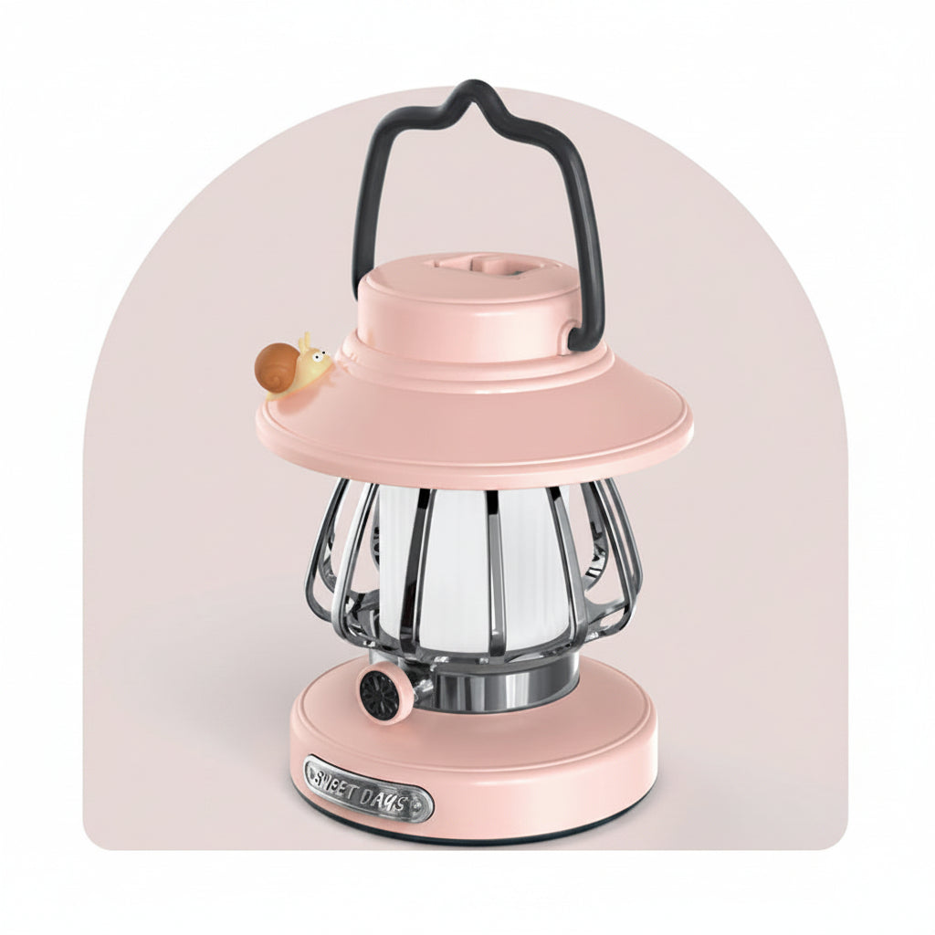 AMBISNAIL – Portable Retro Night Lamp for Cozy Indoor Spaces