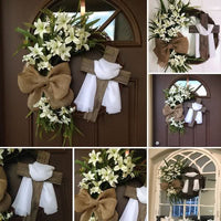 CROSSCREST – Wreath and Cross Decor for Elegant Wall Styling