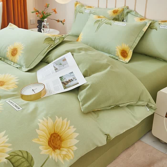 SUNORIA – Completo letto con girasoli per rinnovare con calore la camera da letto