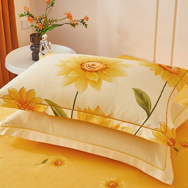 BLOOMELSA – Sunflower Reversible Bedding Set for Versatile Floral Styling