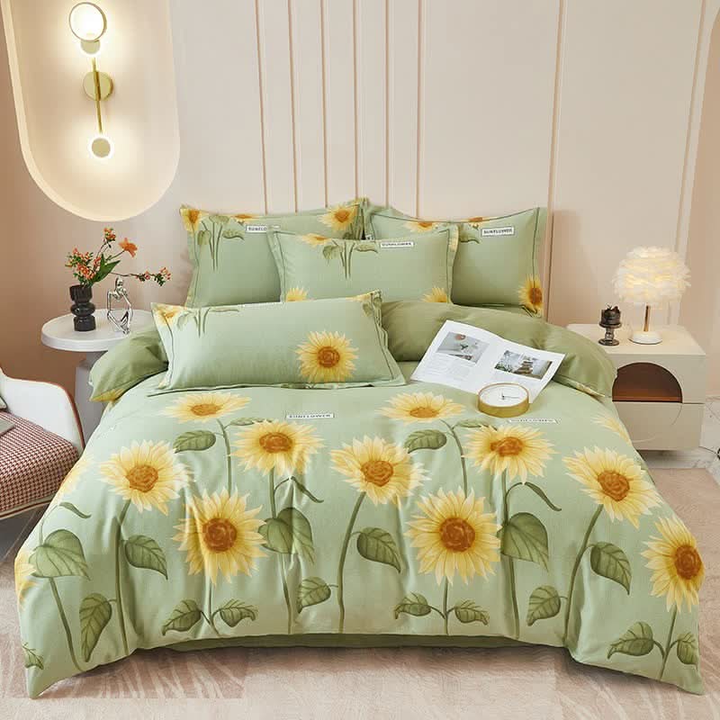 SUNORIA – Completo letto con girasoli per rinnovare con calore la camera da letto