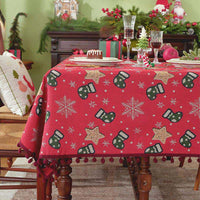 NOELMIRA – Star Pattern Christmas Tablecloth for Holiday Dining