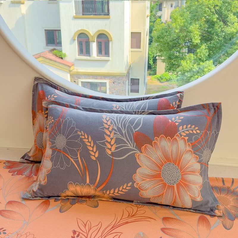 WHEATVERRA – Juego de cama floral de trigo para disfrutar de una cálida comodidad diaria
