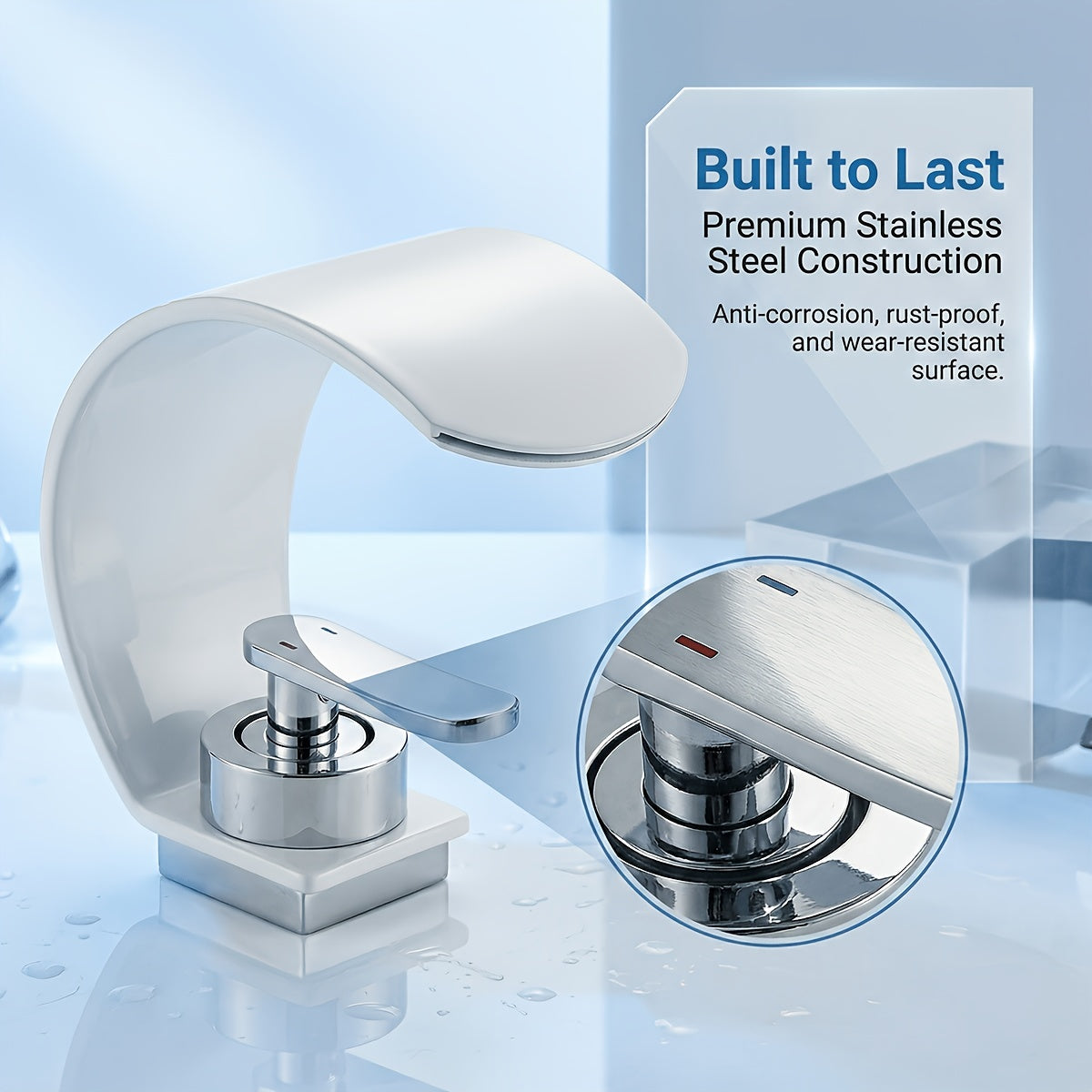 ARCFLOW - Mirror Waterfall Basin Faucet