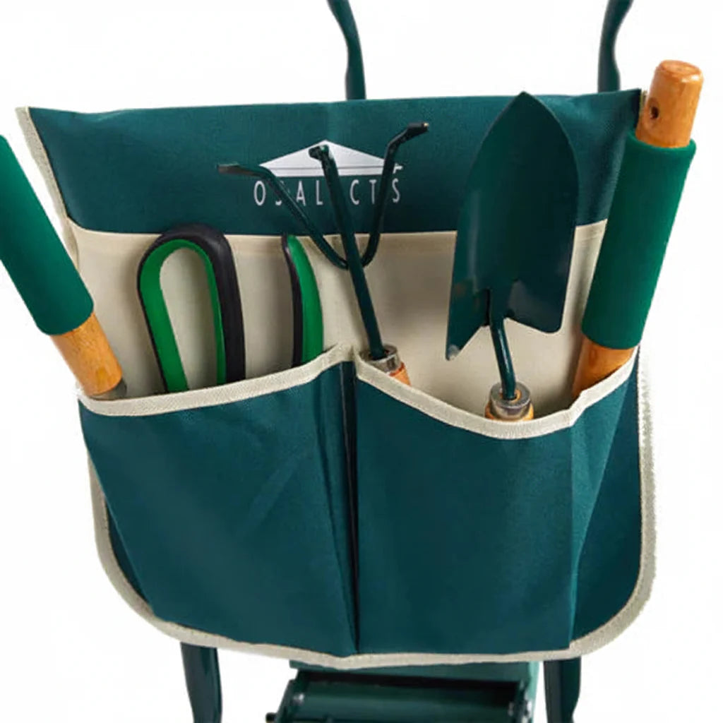 KNEESOFT - Garden seat and knee pad combo with storage bag for comfortable gardening support