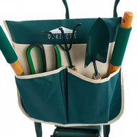 KNEESOFT - Garden seat and knee pad combo with storage bag for comfortable gardening support