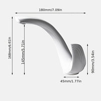 CURVORA - White C-Shaped Basin Faucet