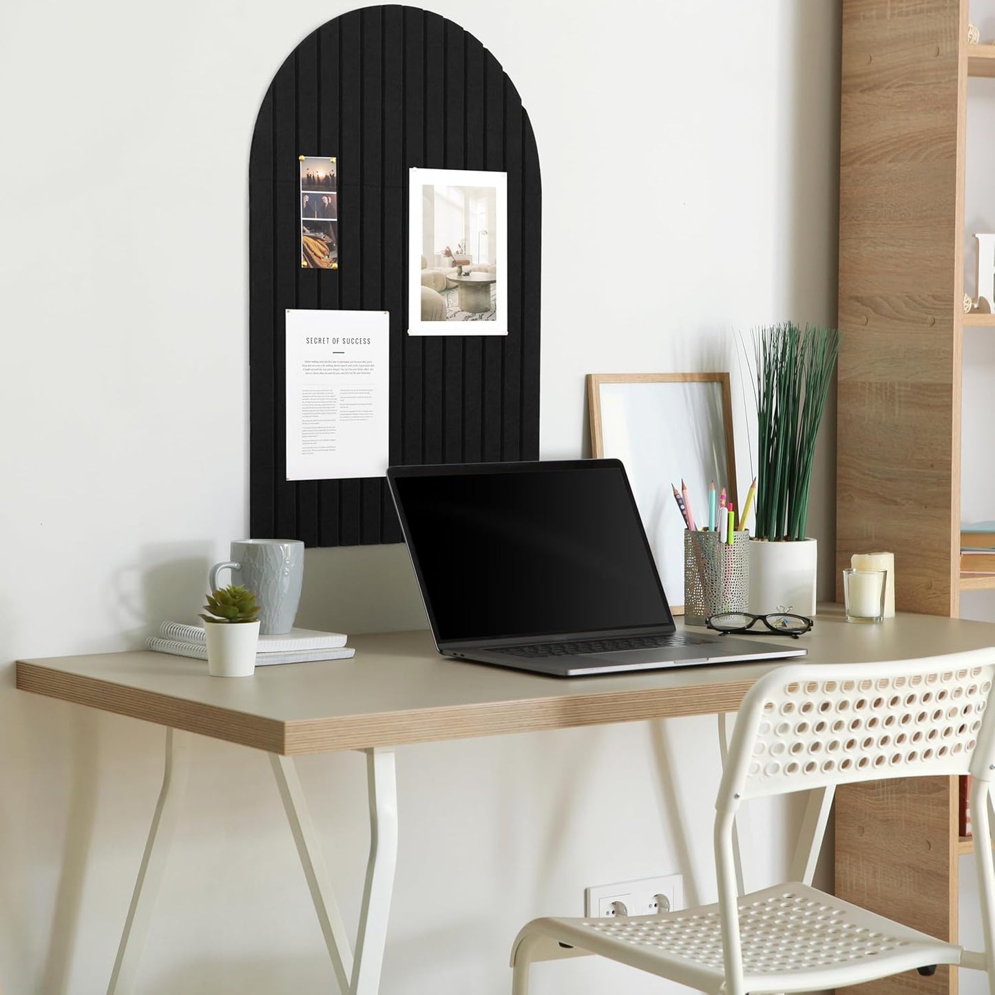 FELTOVA – Large Arched Felt Board for Stylish Wall Displays