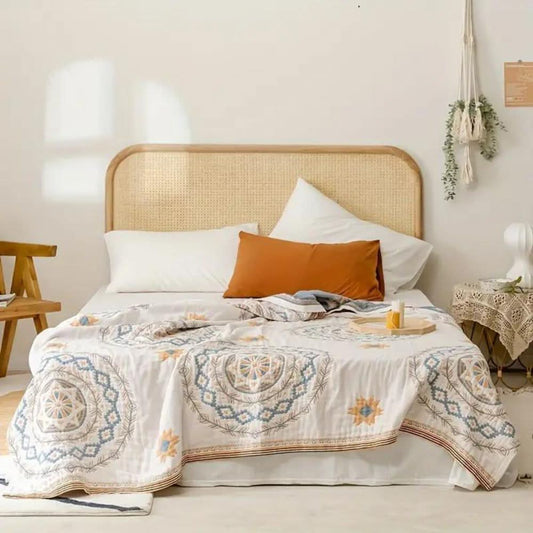 SERENAVIXA – Cozy Patterned Blanket for Tranquil Evening Comfort