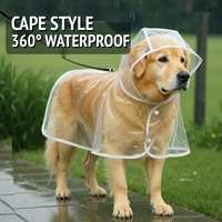 RAINPAWS – Impermeable para perros con capucha, para paseos cómodos bajo la lluvia