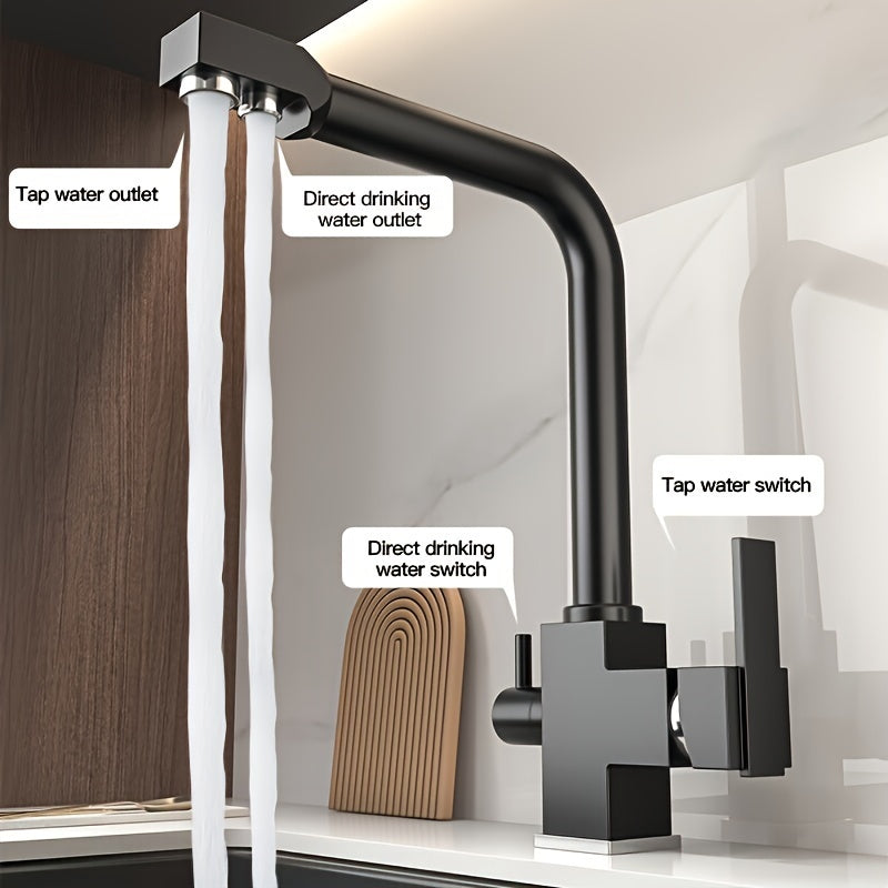 DUOFLOW - Dual Outlet Stainless Steel Sink Fauce