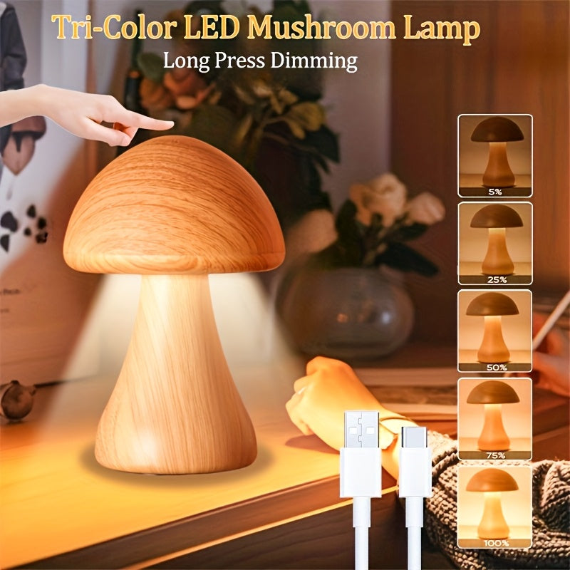 MUSHGLOW – Dimmable Mushroom Table Lamp