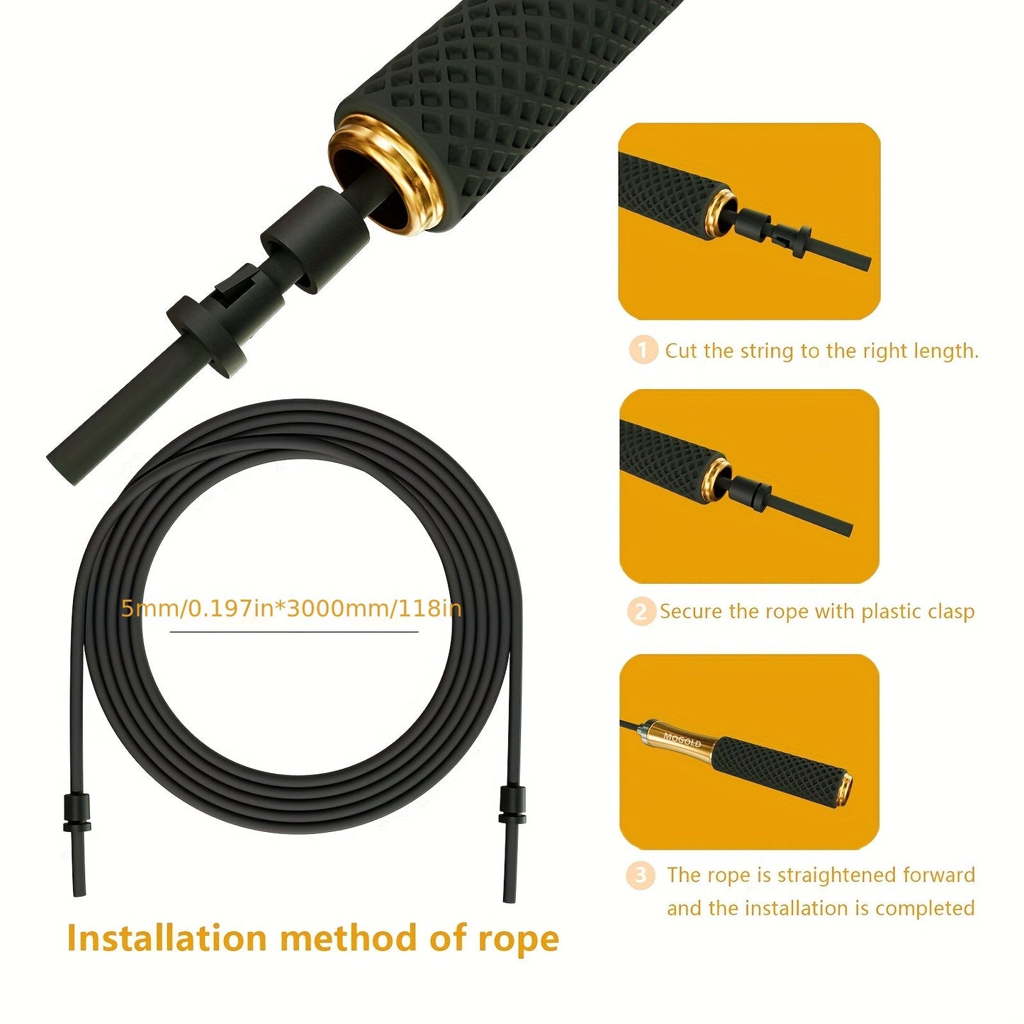CARDIOLIVA – Adjustable Jump Rope for Fitness & Endurance Training