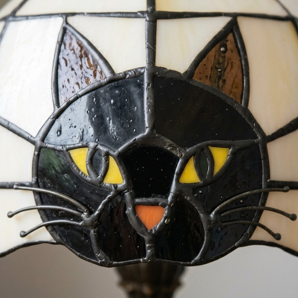 LUNACAT – Stained Glass Table Lamp