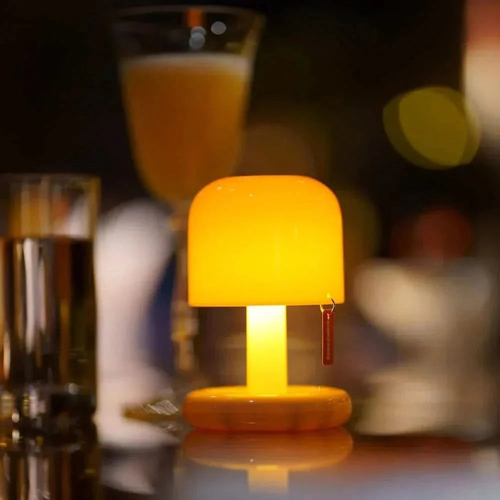 SOLENZARIA – Mini-solnedgangs-LED-bordlampe til varm stemning i soveværelset