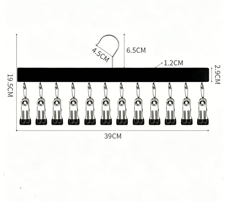 HATCLIP – Hutorganizer mit 12 Clips für einfachen Zugriff auf Ihre Sammlung