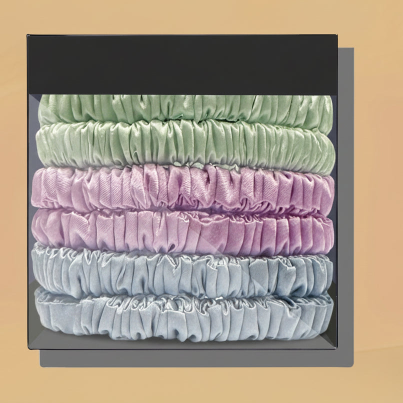 HAIRNOVA – 6-Pack Minimalist Hair Ties for Everyday Styling