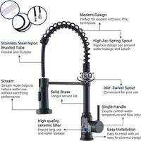 NOIRFLEX – Pull Down Kitchen Mixer for Contemporary Sink Spaces