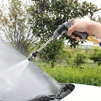 AQUAFORCE - High-pressure garden water gun with foam cannon and long handle sprayer for powerful outdoor cleaning