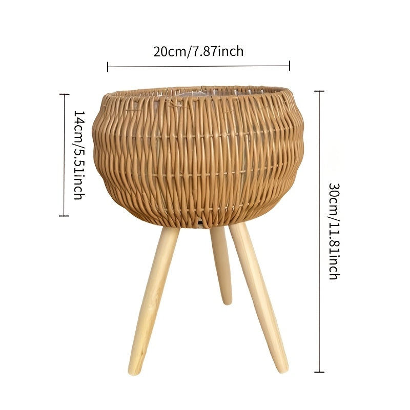 RATTANLUX – Boho Basket Planter Set for Indoor Greenery Styling