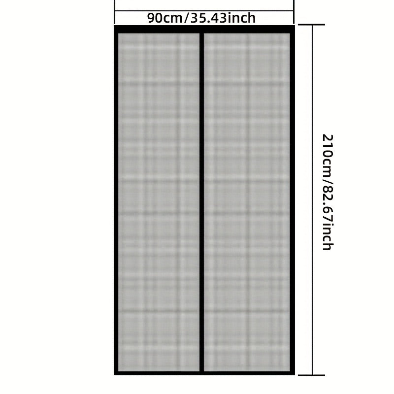 MESHSHIELD - Magnetic mesh door curtain for hands-free insect protection