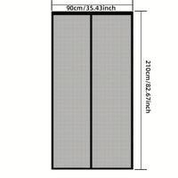 MESHSHIELD - Magnetic mesh door curtain for hands-free insect protection