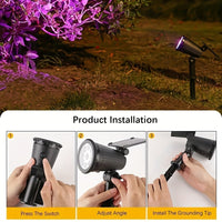 LUMITREE – RGB Solar Spotlight Set for Trees and Backyard Decor