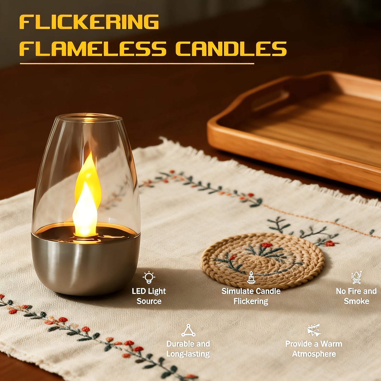 FLAMEORA – Solar Candle Garden Light