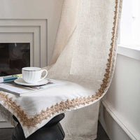 SHADEARIA – Bohemian Beige Semi-Blackout Curtains for Relaxed Home Styling